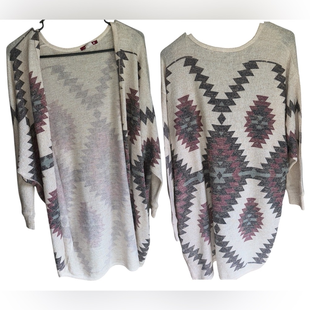 Women’s silvergate Aztec print cardigan